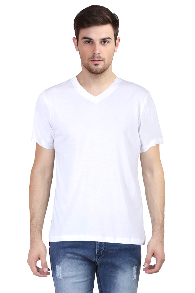 Male Vneck Half Sleeve