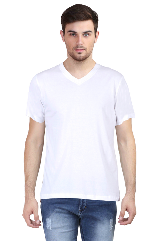 Male Vneck Half Sleeve