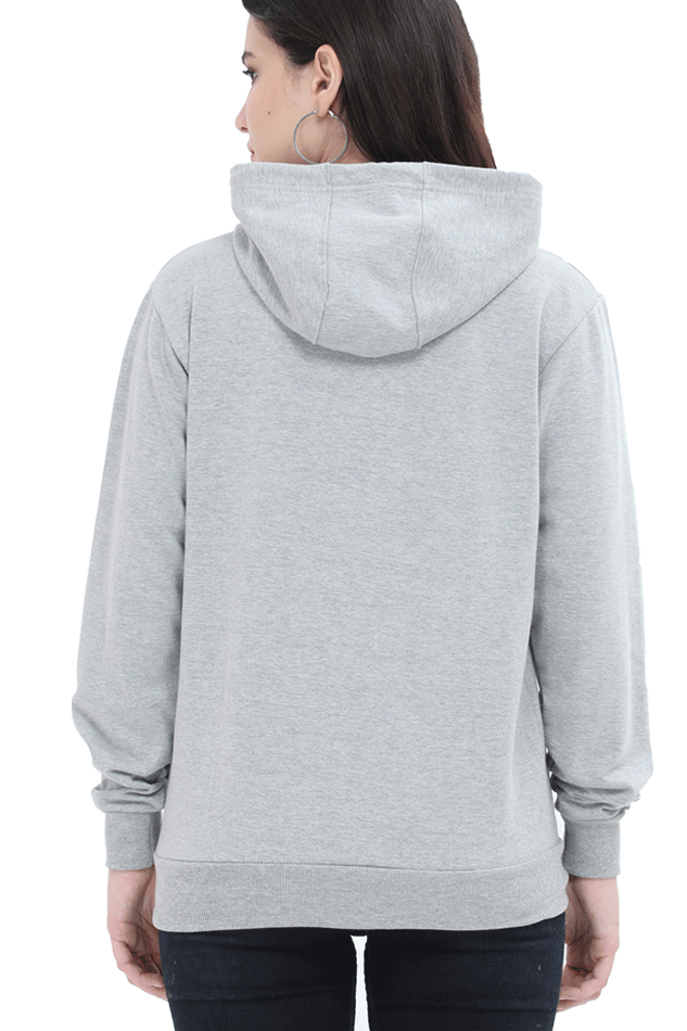 Unisex Hooded SweatShirt Grey Melange